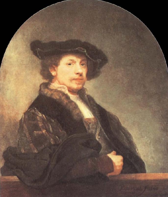 REMBRANDT Harmenszoon van Rijn Self-Portrait at the Age of Thrity-Four oil painting picture